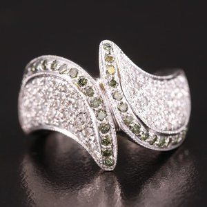 $4950 / NEW / Sonia Bitton Designer Ring / 1.35 CT Exotic Diamond / 14K gold